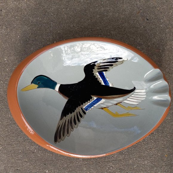 MCM Stangl Pottery, Trenton NJ Sportsman Duck Ashtray - Picture 5 of 17
